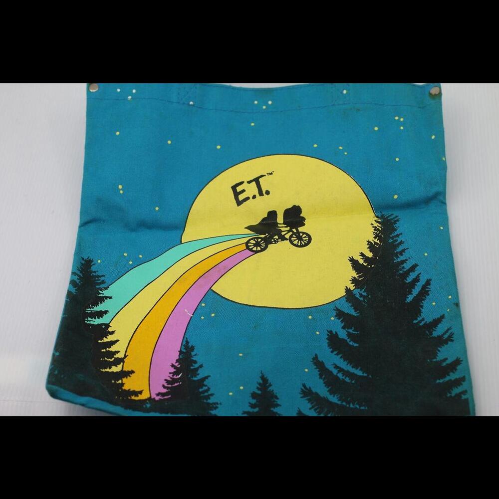 Vintage 1982 E.T. & Me 12" x 11" Canvas Tote - Dunkin Donuts Promo